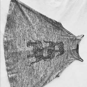 Cute gray halter top with a cute elephant on it